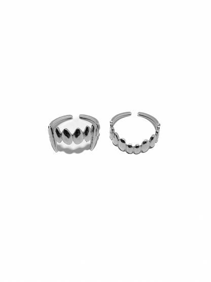 SILVER GRILLZ ANILLO